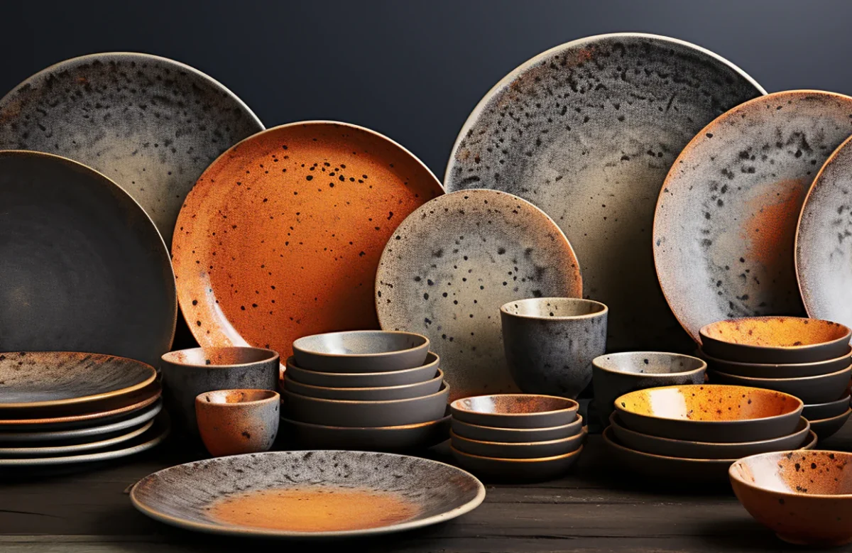 Stone Glaze Plate Set